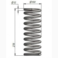 Пружина за Вашим замовленням (товщ.прутка від 0, 5мм. до 28мм.)