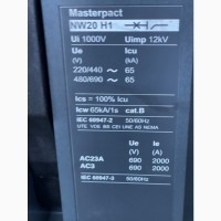 Продаж вимикачів автоматичних masterpact NW20 H1 2000A, висувне виконання