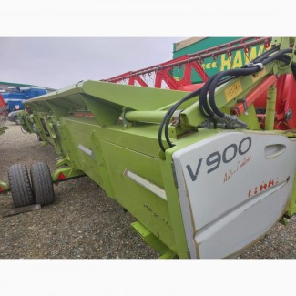 Зерновая жатка Claas V900 с телегой