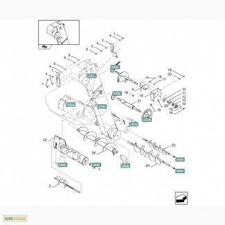 Шнек зернового елеватора CS 6090 84983014 CNHI