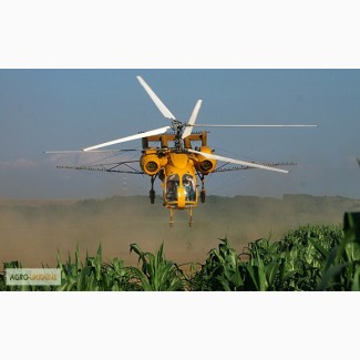 Авиа обработка кукурузы инсектицидом Кораген вертолетами
