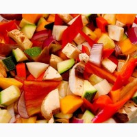 Різання овочів та фруктів на кубики, слайси та соломку. Послуги