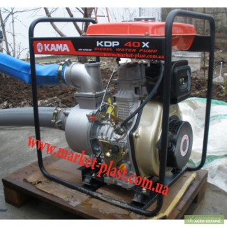 Мотопомпа дизельная кама KDP 40X (100м3/ч) для капельного полива