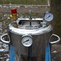 Автоклав огневой 21 банка с биметаллическим термометром