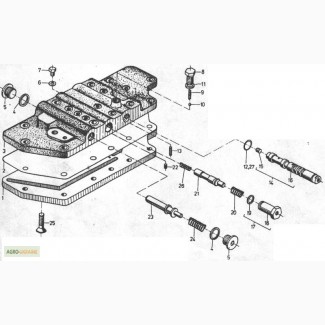 Гидрораспределитель ГДП 6860 на погрузчики ДВ 1784, ДВ 1786, ДВ 1788, ДВ 1792