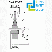 Переключатель: джойстик. SCHNEIDER ELECTRIC XD2PA24