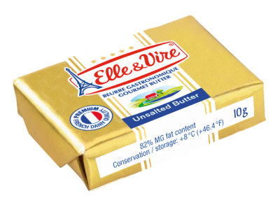 Фото 2. Продам масло вершкове 82% ElleVire, порційна упаковка по 10г, мікропачка/мікропорція