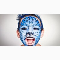 Синій аквагрим для обличчя Diamond FX, Синій грим для обличчя й тіла, підходить для дітей
