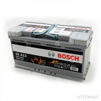 Аккумулятор BOSCH 95Ah-12v S5A13 (353x175x190) со стандартными клеммами | R, EN850 (Европа)