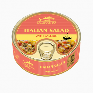 Італійський салат з лососем 240 гр