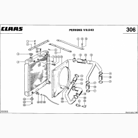 Радиатор водяной комбайна CLAAS DOMINATOR 106-108
