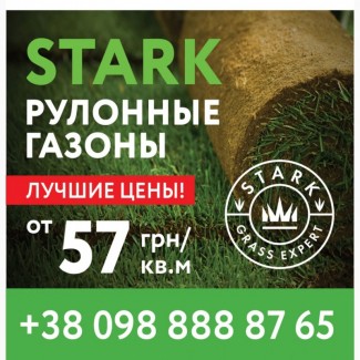 Купить рулонные газоны STARK от производителя в Украине по лучшим ценам от 65 грн/ кв.м
