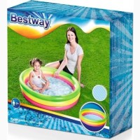 Детский надувной бассейн Bestway 102х25 см, разноцветный