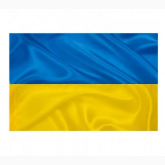 Флаг Украины атласный, большой, размер: 140х90 см, атлас