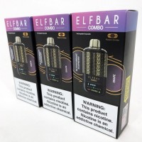 Електронка ELFBAR Combo 25000 тяг. Перемикання смаків: Смородина-Малина lt;=gt; Виноград