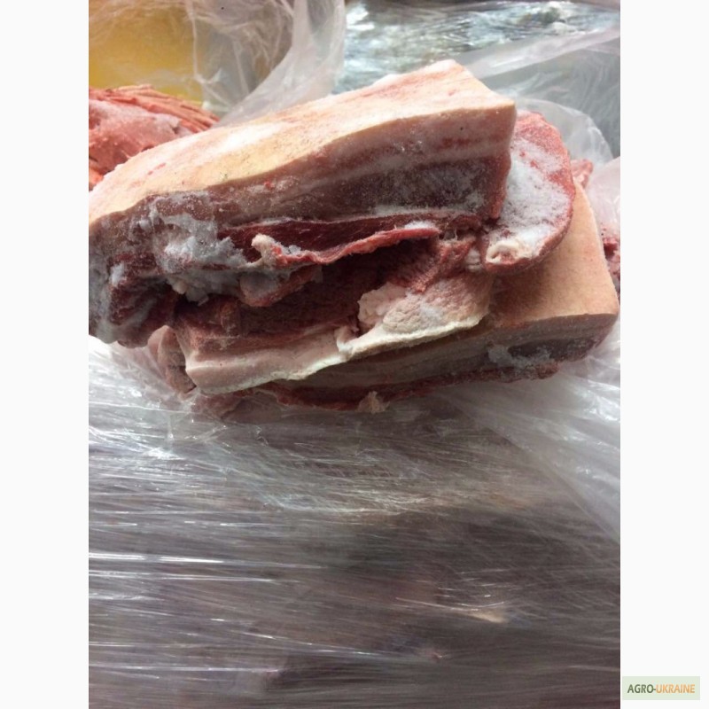 Фото 4. Грудинка свиная мясная на шкуре (на кости, без кости) Украина