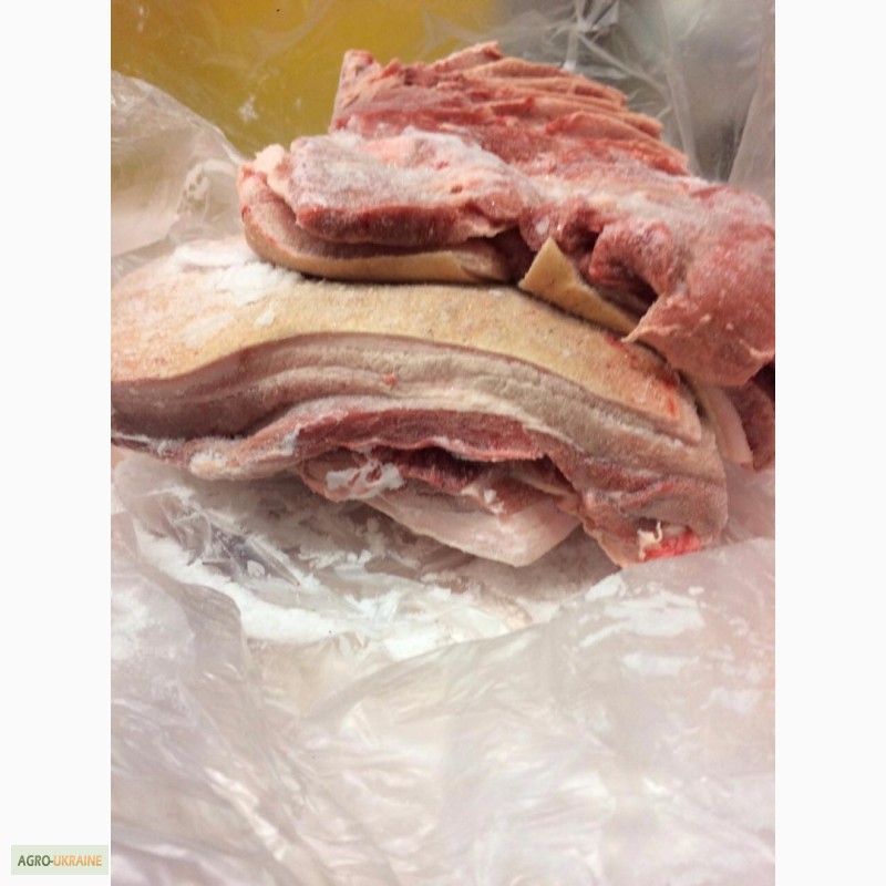 Фото 5. Грудинка свиная мясная на шкуре (на кости, без кости) Украина