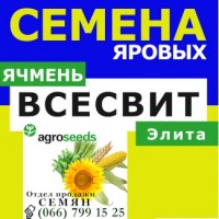 Семена ячменя ВСЕСВИТ от производителя. Агротрейд/Agroseeds