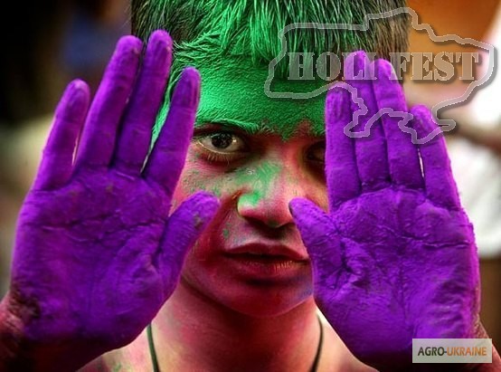 Фото 3. Фарба Холі (Гулал), Фіолетова, суха порошкова фарба для фествиалів, флешмобів