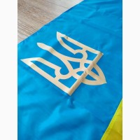 Прапор України, жовто-блакитний з Гербом, розмір: 150х90 см, прапор України