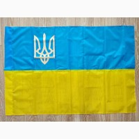 Прапор України, жовто-блакитний з Гербом, розмір: 150х90 см, прапор України