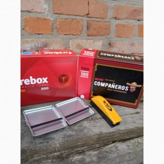 Набір для куріння гільзи цигаркові Firebox, COMPANEROS, машинка DeDo, портсигар