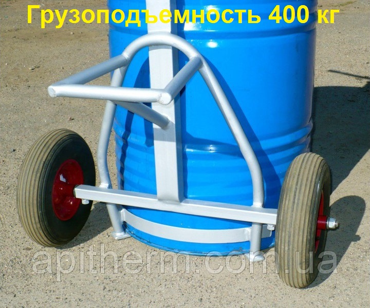 Фото 2. Візок для бочки меду - бочковоз на 400 кг. Посилена. Колеса з підкачкою. Apitherm