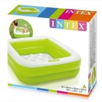 Детский надувной бассейн Intex 85х85х23 см, зеленый