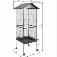 Большая клетка для попугая экзотических птиц 160x65x66см