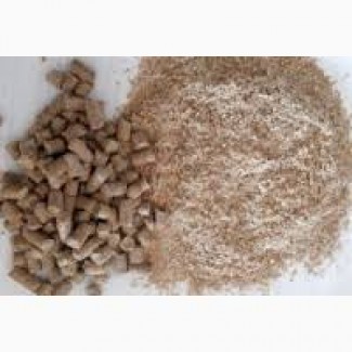 Продам висівки пшеничні пушисті та гранула /отруби пшеничные пушистые и гранулированые