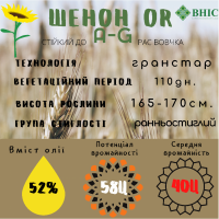 Насіння соняшника, які стійкі до трибенурон-метил 50 г/га