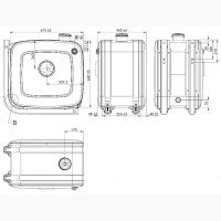 Бак гидравлический бокового крепления 160 л стальной (62-67-45)