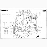 Интеркулер для комбайна Claas Jaguar 840