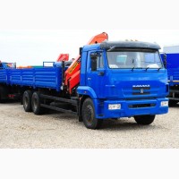 Новый грузовой автомобиль КАМАЗ-65117-6010-78 с краном-манипулятором
