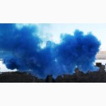 Ручной цветной дым (дымовая шашка), синий, 60 сек., Производство Польша