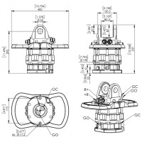 Гідравлічний ротатор фланцевий Finn-Rotor 70600S CR 600-X35F173 (6 тонн)