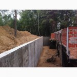 Бетонирование подпорной стены бетонные работы
