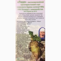 Семена Свекла кормовая Лада + протравитель+фунгицид, Беларусь / 400 г